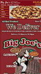 Mobile Screenshot of bigjoespizza.com